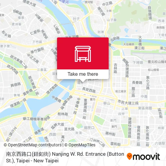 南京西路口(鈕釦街) Nanjing W. Rd. Entrance (Button St.)地圖