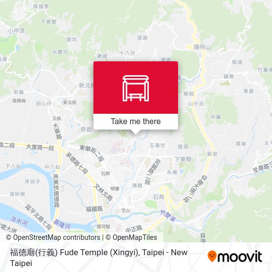 福德廟(行義) Fude Temple (Xingyi) map