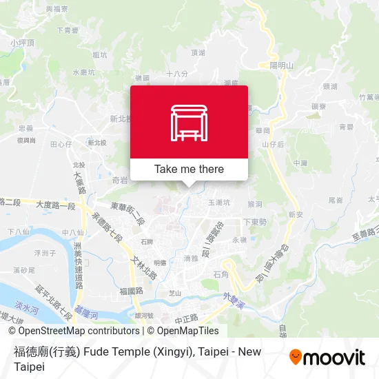 福德廟(行義) Fude Temple (Xingyi) map