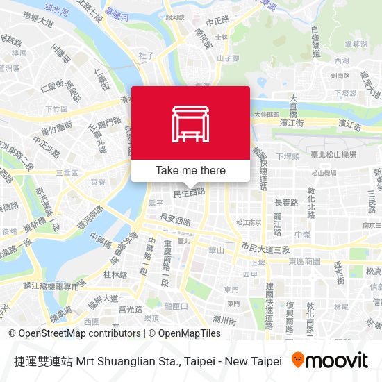 捷運雙連站 Mrt Shuanglian Sta. map