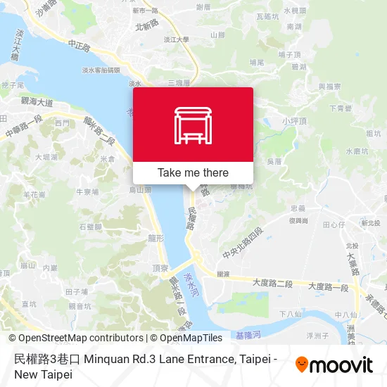 民權路3巷口 Minquan Rd.3 Lane Entrance map