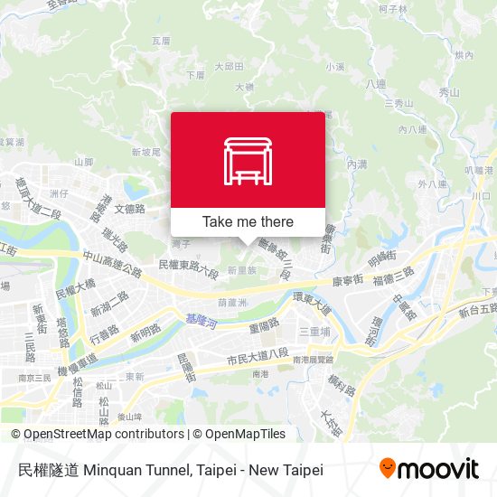 民權隧道 Minquan Tunnel map