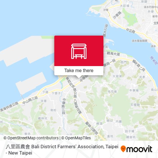 八里區農會 Bali District Farmers' Association map