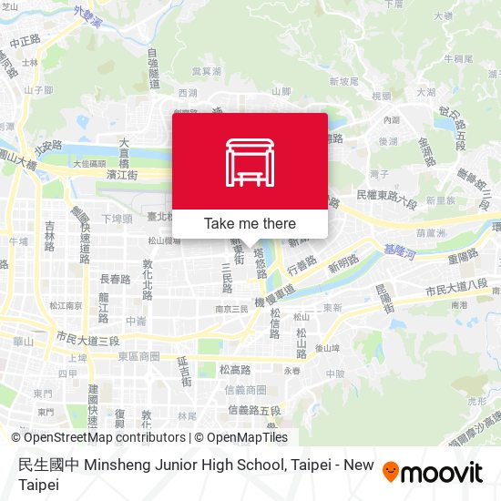 民生國中 Minsheng Junior High School map