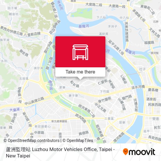 蘆洲監理站 Luzhou Motor Vehicles Office map