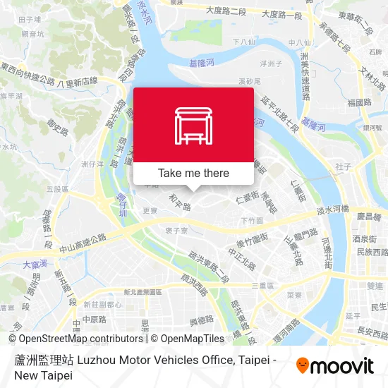 蘆洲監理站 Luzhou Motor Vehicles Office map