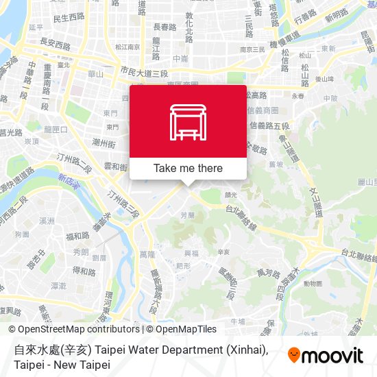 自來水處(辛亥) Taipei Water Department (Xinhai) map