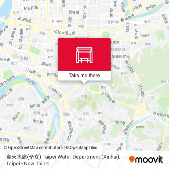 自來水處(辛亥) Taipei Water Department (Xinhai) map