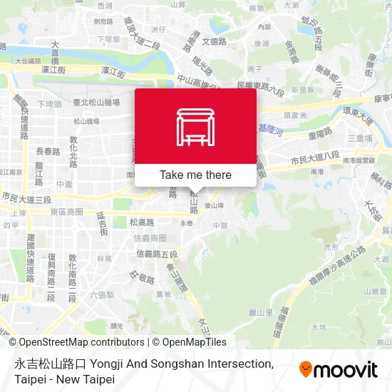 永吉松山路口 Yongji And Songshan Intersection地圖