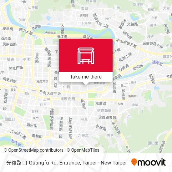 光復路口 Guangfu Rd. Entrance map