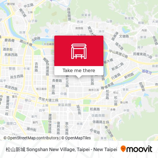 松山新城 Songshan New Village map