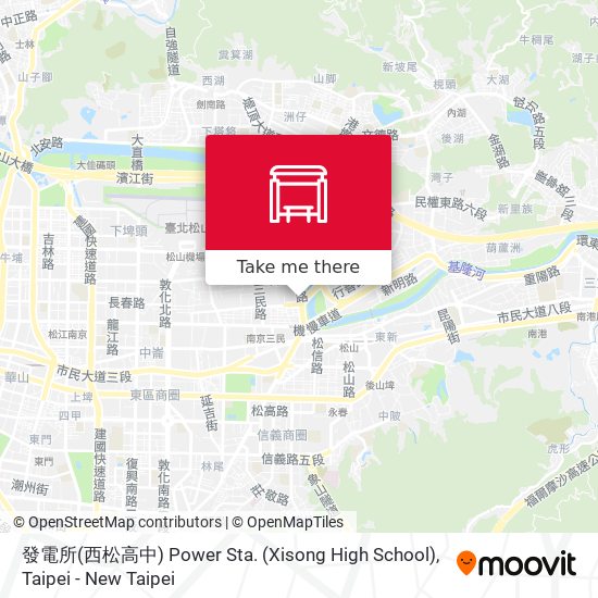 發電所(西松高中) Power Sta. (Xisong High School) map