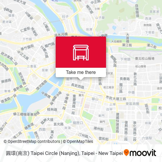 圓環(南京) Taipei Circle (Nanjing) map