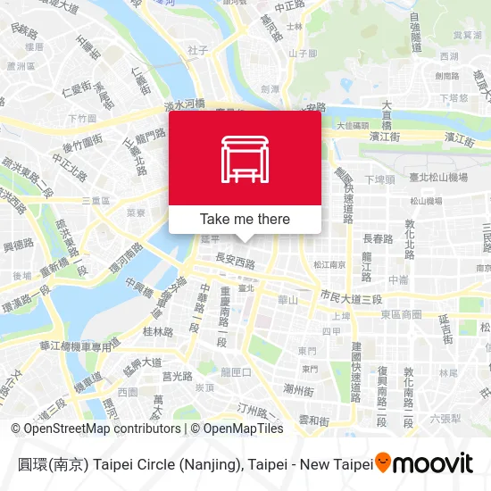 圓環(南京) Taipei Circle (Nanjing) map