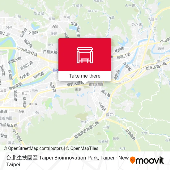 台北生技園區 Taipei Bioinnovation Park地圖