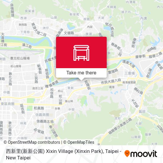 西新里(新新公園) Xixin Village (Xinxin Park) map