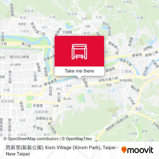 西新里(新新公園) Xixin Village (Xinxin Park) map