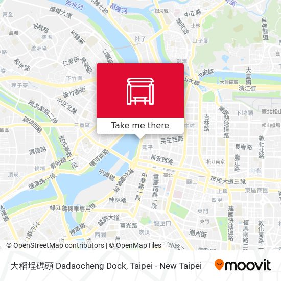 大稻埕碼頭 Dadaocheng Dock map