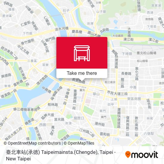 臺北車站(承德) Taipeimainsta.(Chengde) map