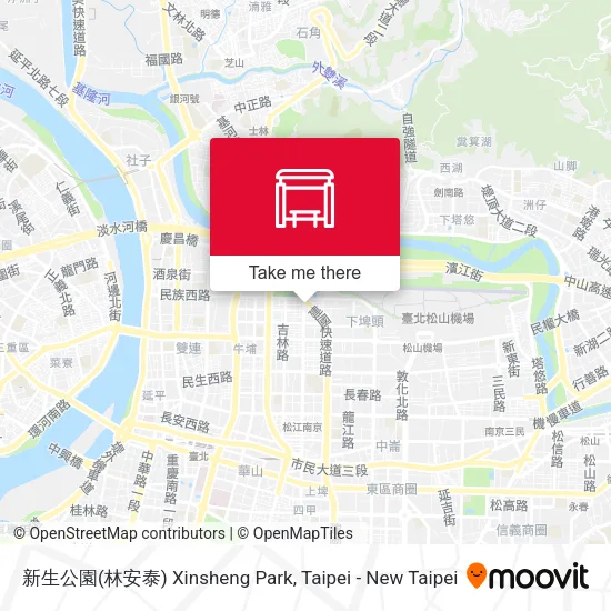 新生公園(林安泰) Xinsheng Park map