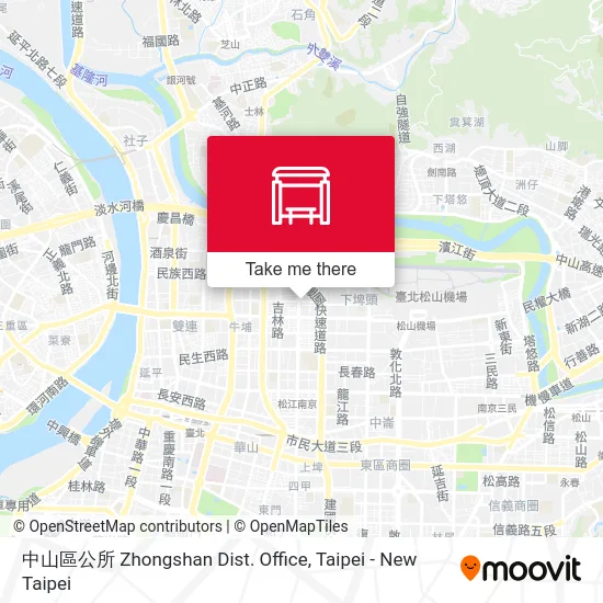 中山區公所 Zhongshan Dist. Office map