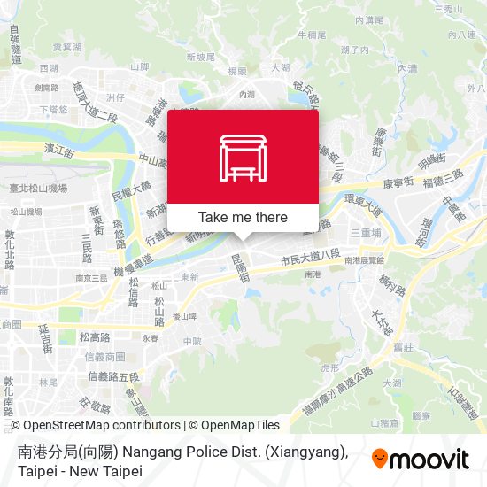 南港分局(向陽) Nangang Police Dist. (Xiangyang) map