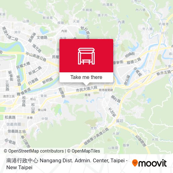 南港行政中心 Nangang Dist. Admin. Center map