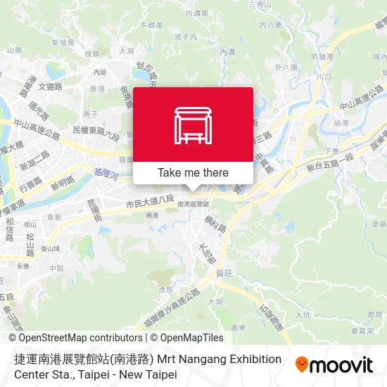 捷運南港展覽館站(南港路) Mrt Nangang Exhibition Center Sta.地圖