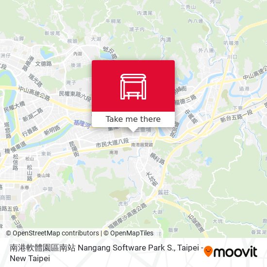 南港軟體園區南站 Nangang Software Park S. map