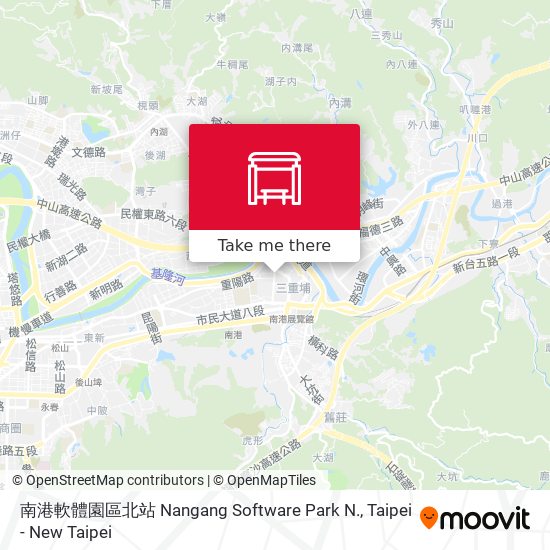 南港軟體園區北站 Nangang Software Park N. map