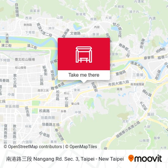 南港路三段 Nangang Rd. Sec. 3地圖