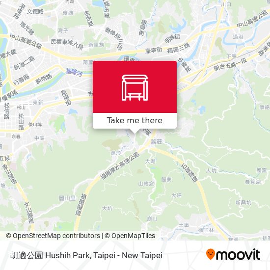 胡適公園 Hushih Park map