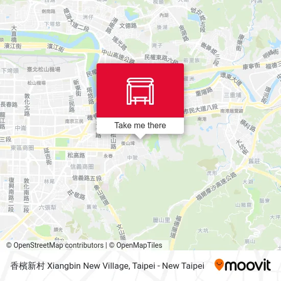 香檳新村 Xiangbin New Village map