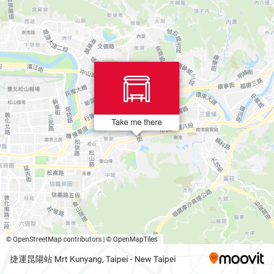 捷運昆陽站 Mrt Kunyang map