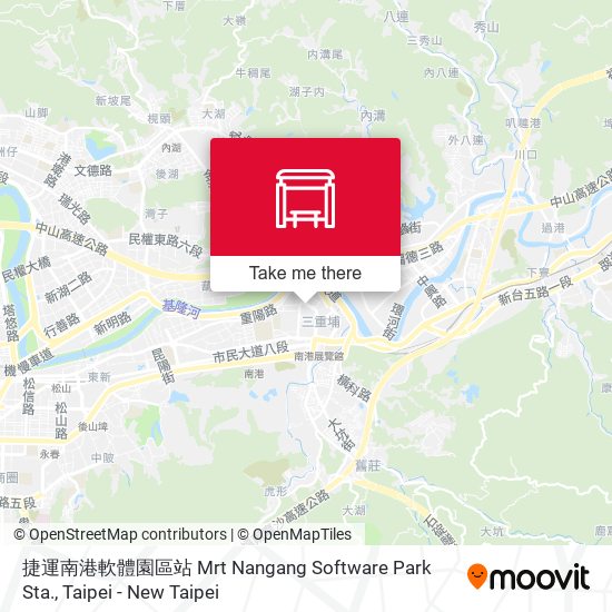 捷運南港軟體園區站 Mrt Nangang Software Park Sta. map