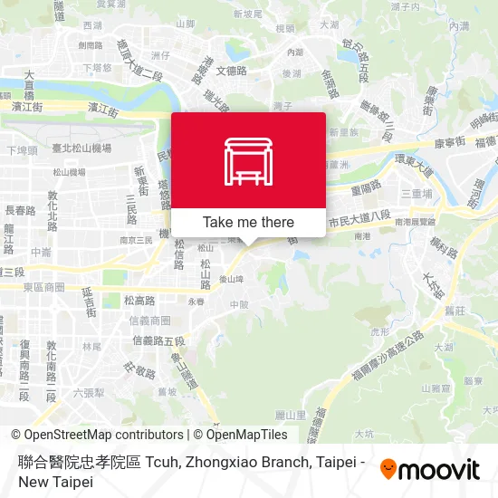 聯合醫院忠孝院區 Tcuh, Zhongxiao Branch map