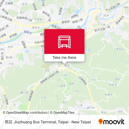 舊莊 Jiuzhuang Bus Terminal map