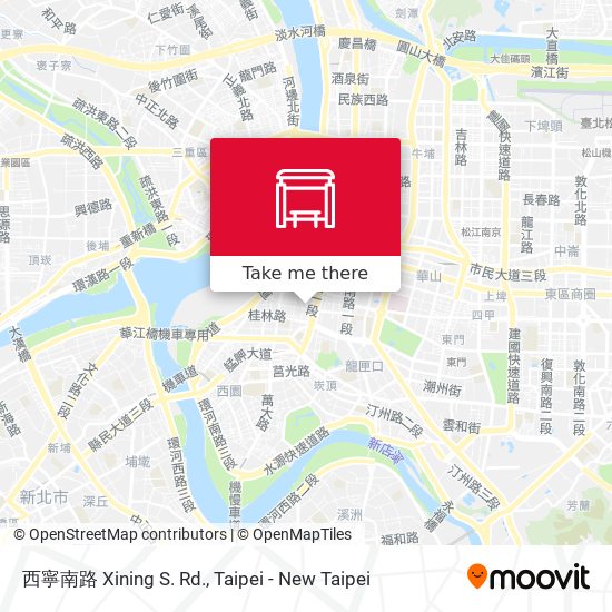 西寧南路 Xining S. Rd. map