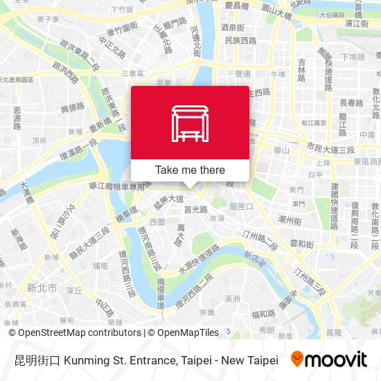 昆明街口 Kunming St. Entrance map