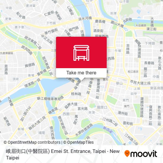 峨眉街口(中醫院區) Emei St. Entrance map