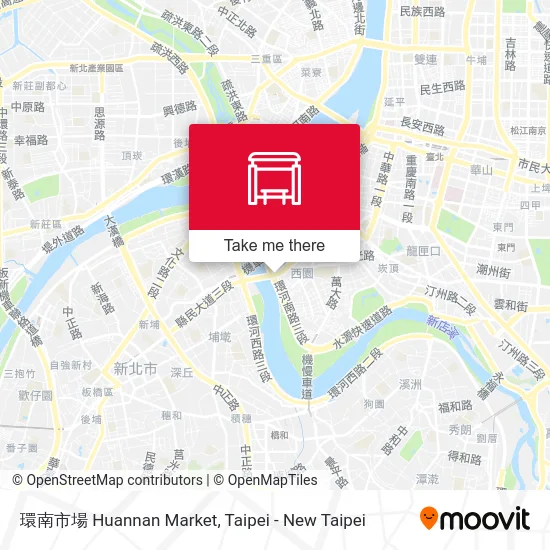 環南市場 Huannan Market map