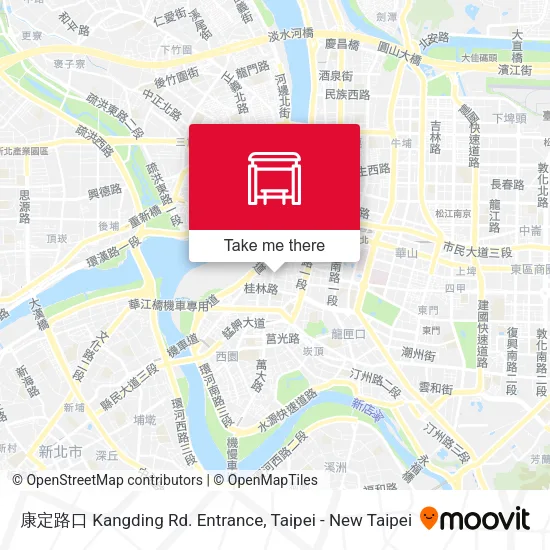 康定路口 Kangding Rd. Entrance map