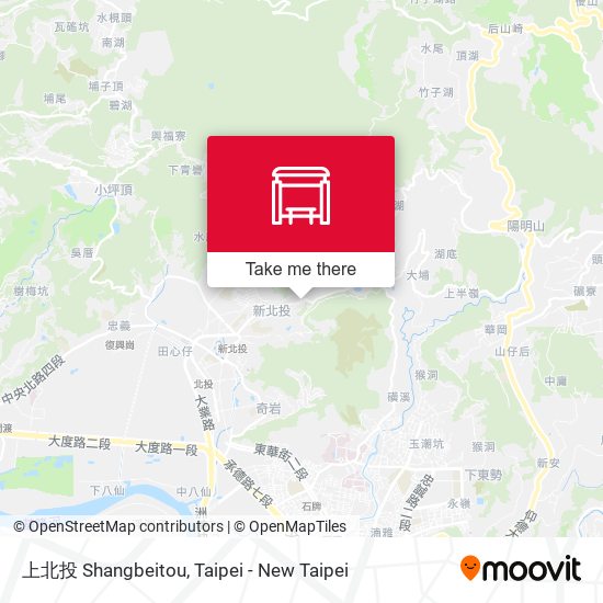 上北投 Shangbeitou map