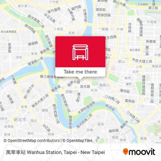 萬華車站 Wanhua Station map