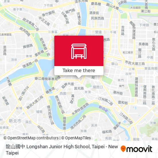 龍山國中 Longshan Junior High School地圖