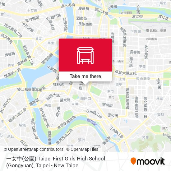 一女中(公園) Taipei First Girls High School (Gongyuan) map