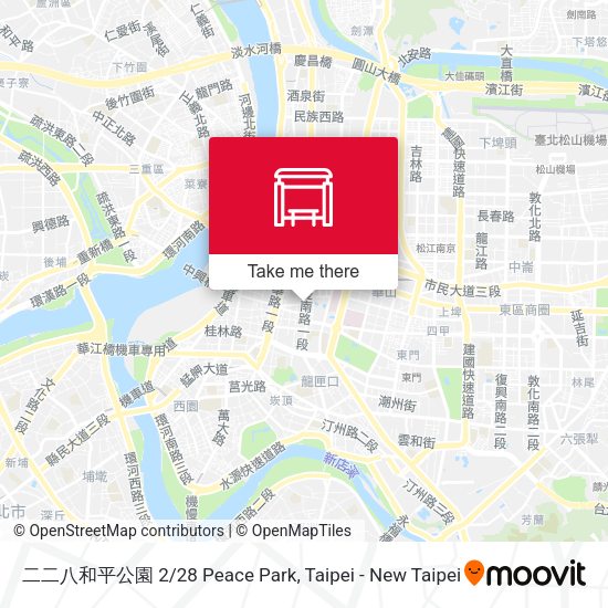 二二八和平公園 2/28 Peace Park map
