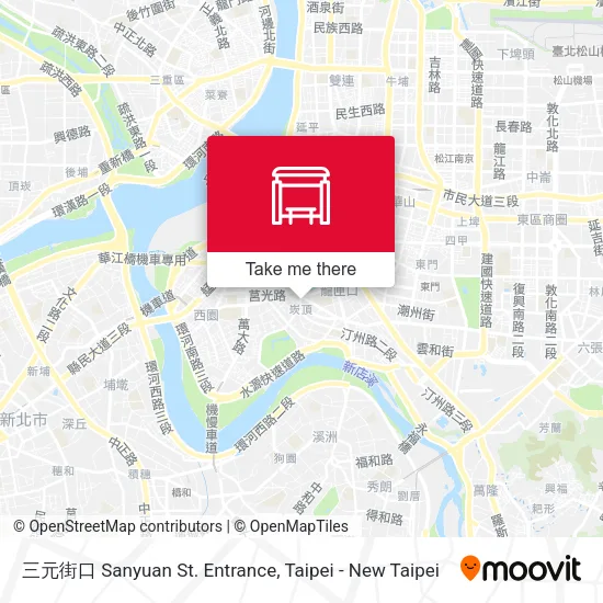 三元街口 Sanyuan St. Entrance map