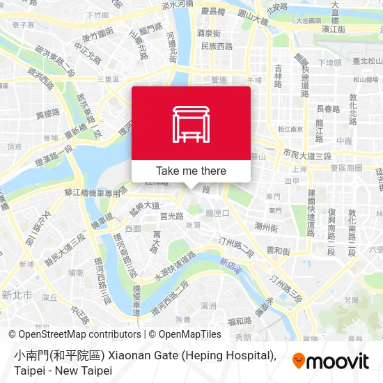 小南門(和平院區) Xiaonan Gate (Heping Hospital) map