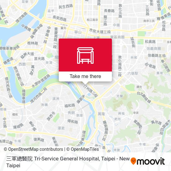 三軍總醫院 Tri-Service General Hospital map